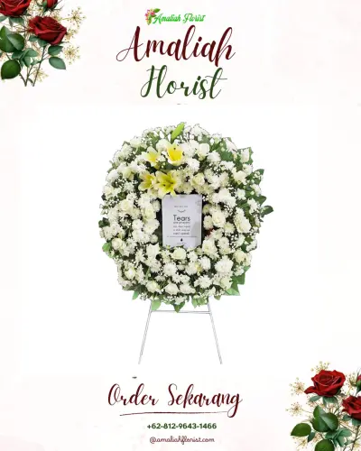 Krans Bunga Duka Cita di Siantan Hilir